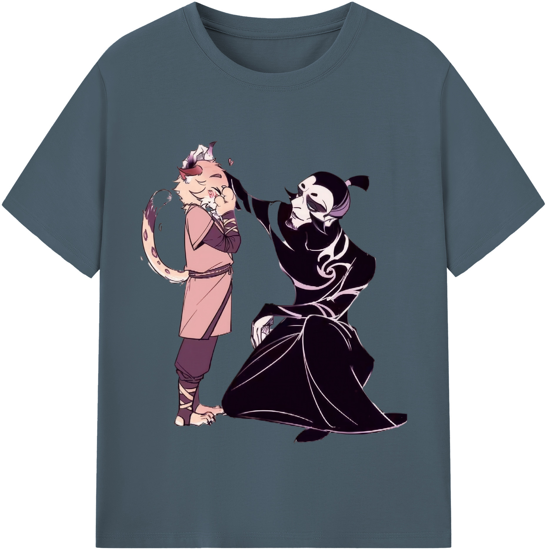 （画像用） Ne Zha 2 ナタ 魔童の大暴れ 綿100％半袖Tシャツ（フロントプリント）